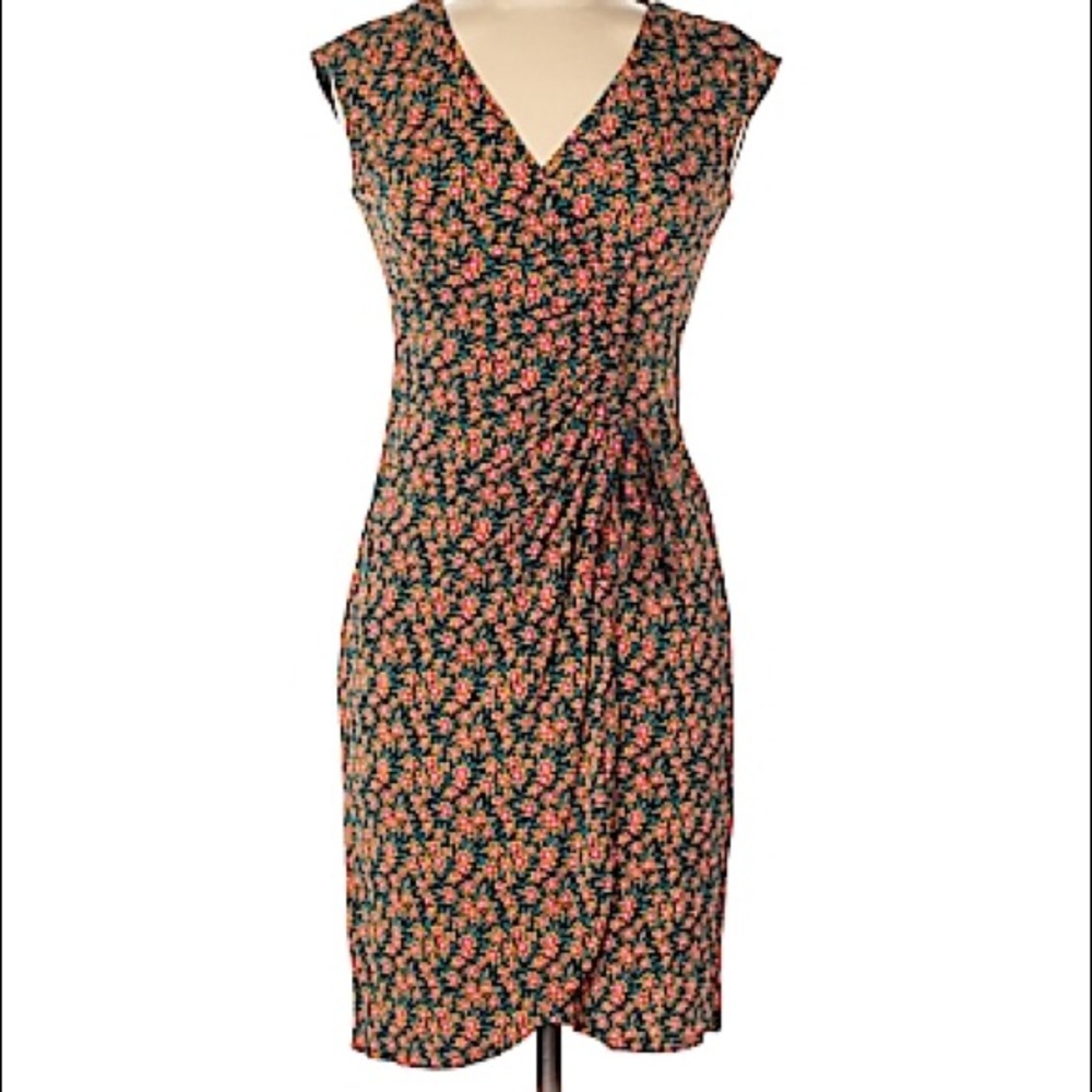 Nanette Lepore Floral Faux Wrap Dress Size 6
